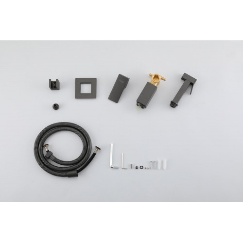 F7506-9 Смеситель с гигиеническим душем FRAP 7506-9 оружейная сталь
