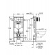 Система инсталляции для подвесного унитаза Grohe Rapid SL 38772001 (3 в 1) 38772001 кнопка квадратная