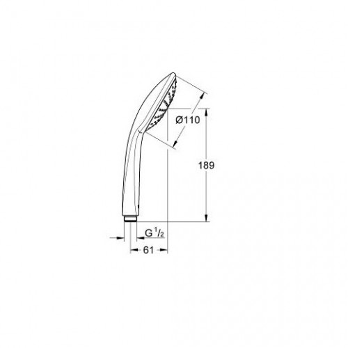 Лейка GROHE 27265000 EUPHORIA MONO