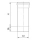 Дымоход Ф100 (430/0,5 мм) 0,25 м
