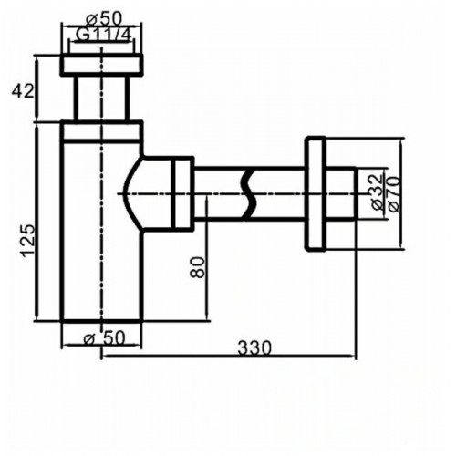 Сифон Frap F 82 F82