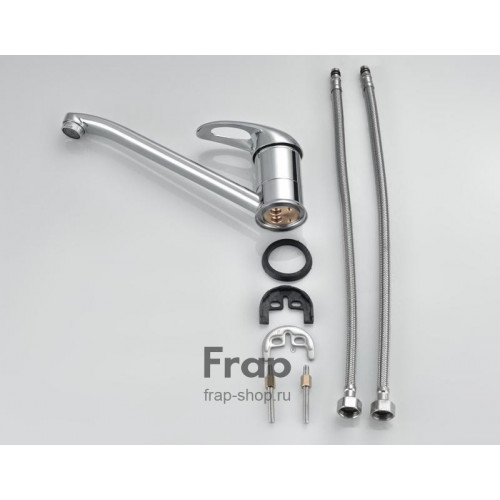 F4254 Смеситель для кухни поворотный гусак 25см, картридж Ф40 FRAP 4254 ручка хирургическая