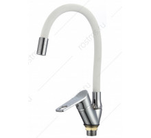 SL137W-016F Смеситель для кухни с высоким гибким изливом Картридж 35мм Крепление: гайка (РМС)