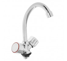 R40109 Смеситель для кухни 2-х вентильный крепение гайка Эрика FRUD 40109