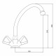 3740045C-B03 Смеситель для кухни поворотный излив крепеж шпилька GROSS AQUA Astra 3740045C-B03