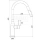 G4398-45 Смеситель для кухни с выдвижной лейкой из латуни Gappo САТИН 4398-45