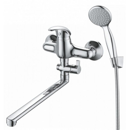 7237257С-35L(F) Смеситель для ванны L-нос GROSS AQUA Basic 7237257С-35L(F)