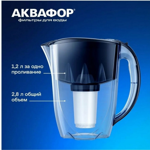 Фильтр-кувшин Аквафор ПРЕСТИЖ 2,8 л (синий) (А5)